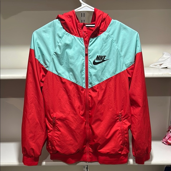 Nike Red and Blue Lightweight Windbreaker Jacket - Picture 1 of 4